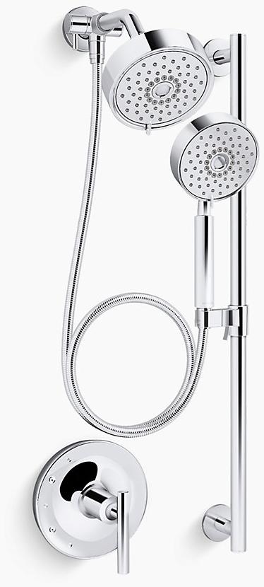KOHLER Пакет для душа Purist Essentials, 1,75 галлона в минуту K-22181-G-CP 