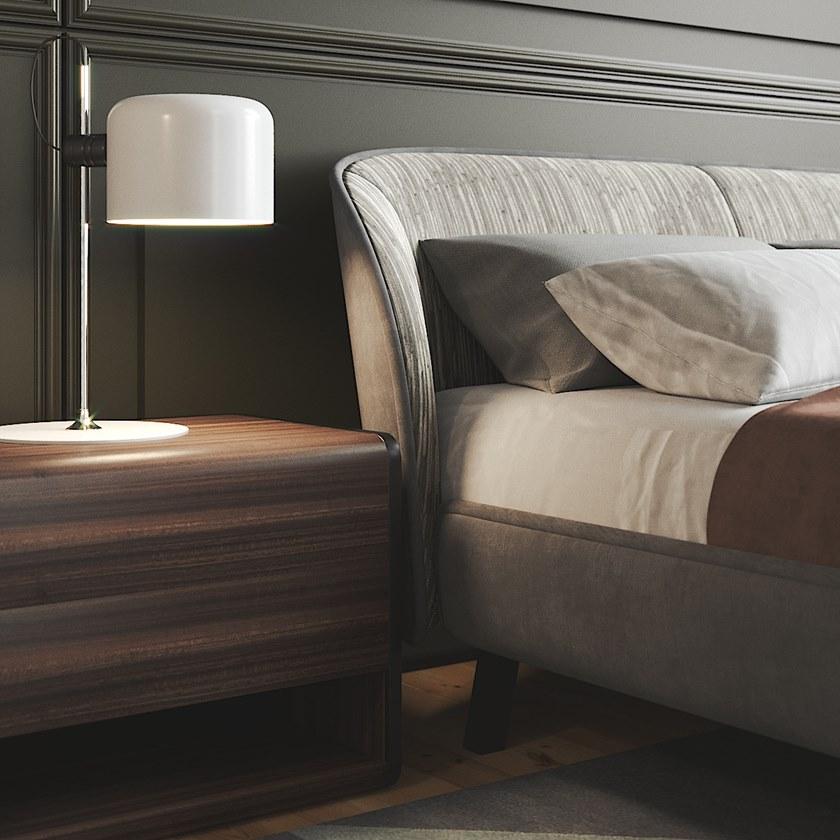 PRADDY Двуспальная кровать из ткани с мягким изголовьем Carnaby Tr001 - Вид №4