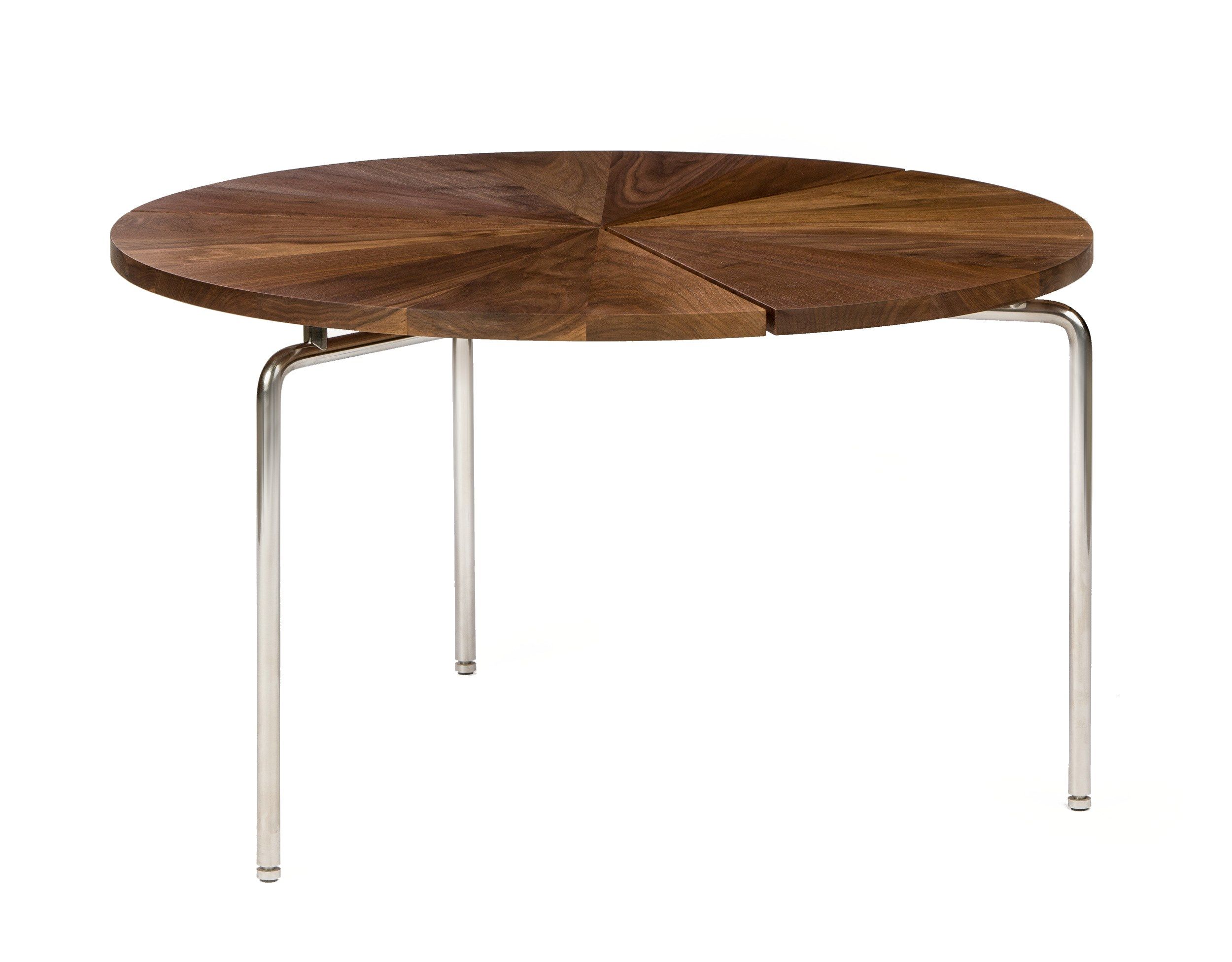 Круглый журнальный столик из нержавеющей стали и дерева BassamFellows Круглая ARCH-00104298 - Вид №8