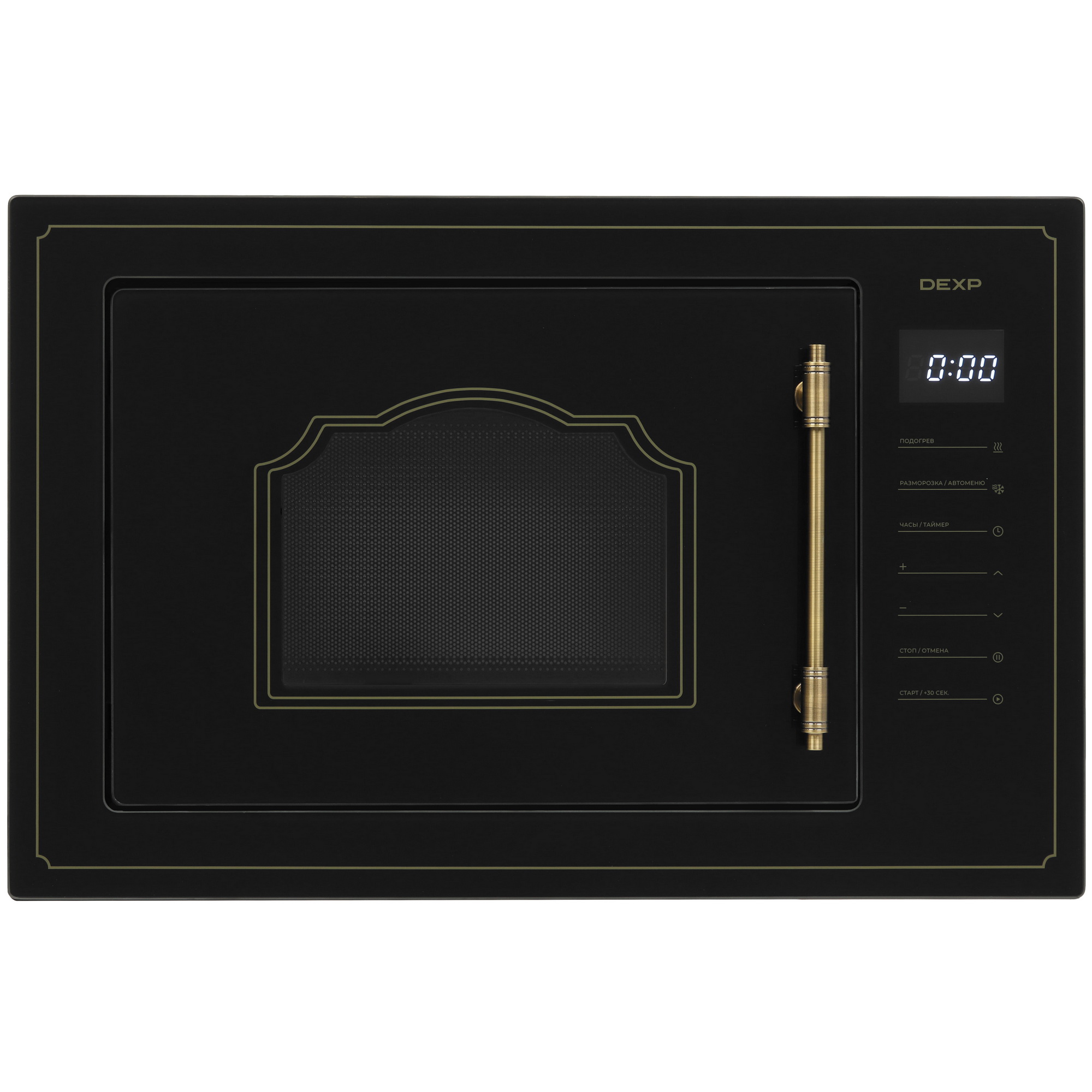 9134720 Встраиваемая микроволновая печь DEXP Rustic 02 черный STDN-0031889