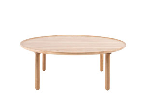 Круглый журнальный столик из дуба