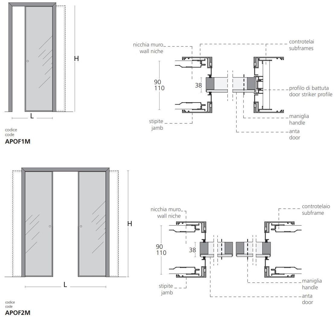 Glas Italia Исчезающая раздвижная стеклянная дверь Aladin sun-id-1416128 - Вид №4