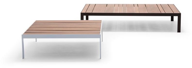 Andreu World Прямоугольный столик для сада из тика Sand table Me 4319 - Вид №1