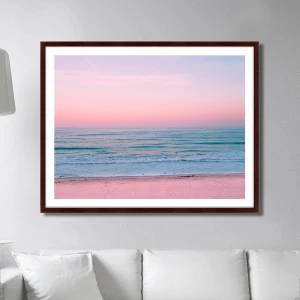 Фотокартина в деревянной раме 130х102 см Romantic sunset КАРТИНЫ В КВАРТИРУ  264720 Белый;коричневый;разноцветный