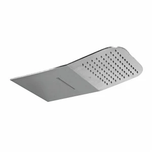 Каскадная душевая лейка Rain + с разъемами ½ дюйма. Расход дождя: 9 л / мин. при 3 барах и каскадный расход: 9 л / мин. при 3 барах.  Forma oval NOKEN 100144741  CHROME