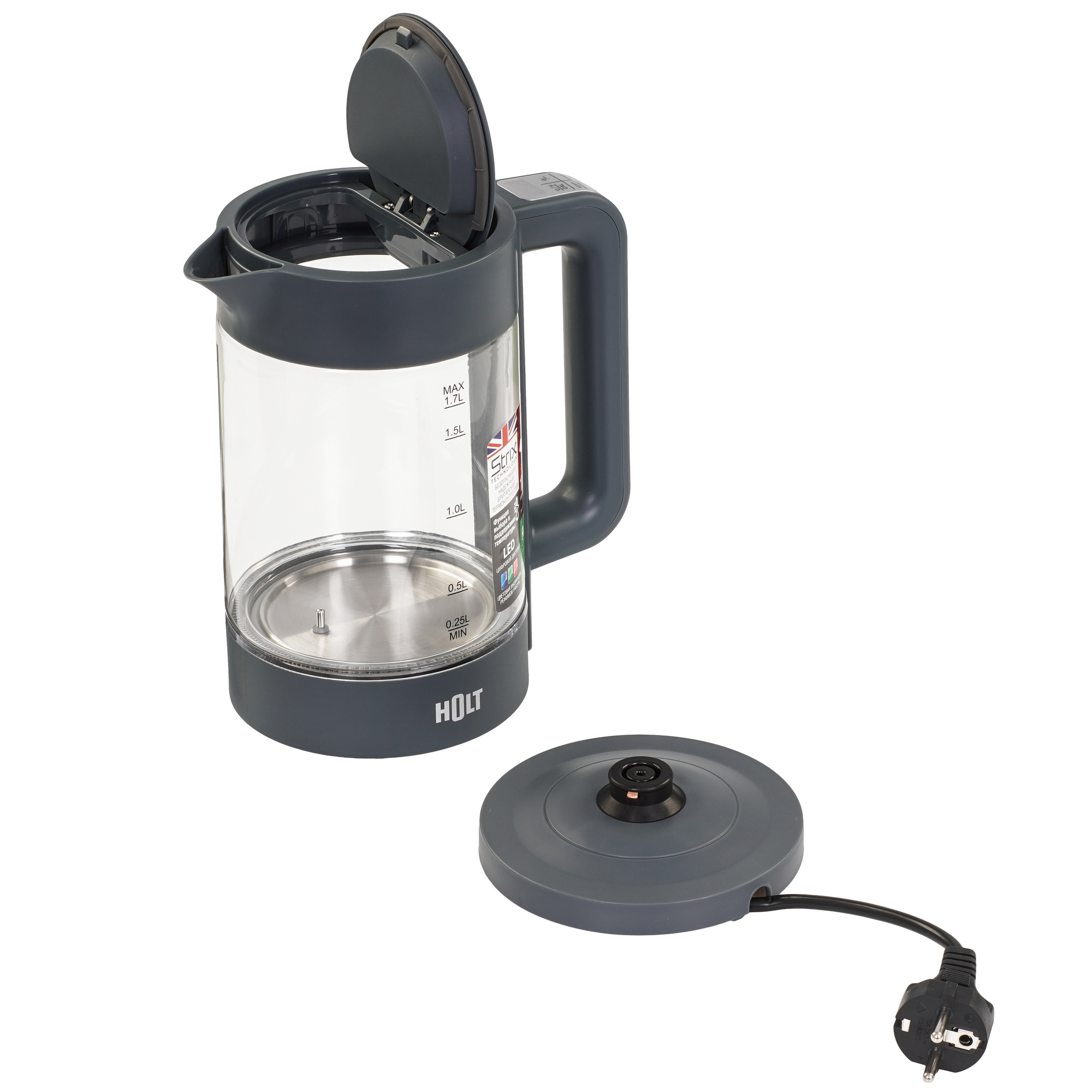 9283445 Электрочайник Holt HT-KT-027 черный STDN-0139679 - Вид №4