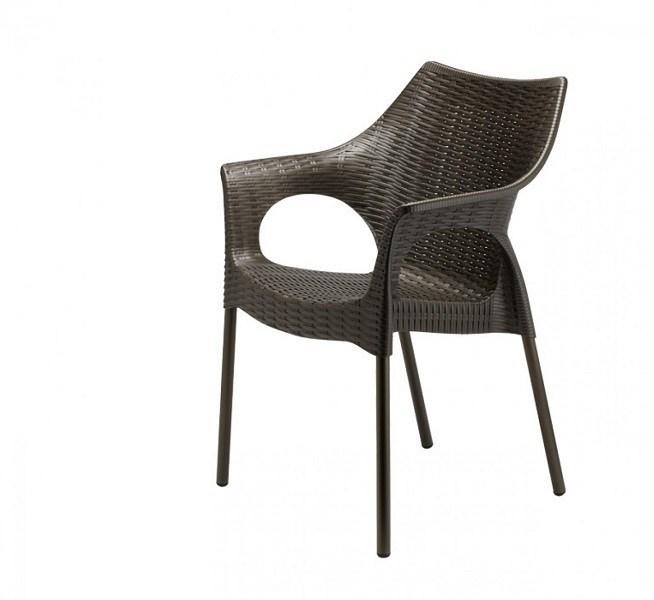 SCAB DESIGN Эргономичное штабелируемое кресло из технополимера с подлокотниками Olimpia sun-id-1372843 - Вид №2