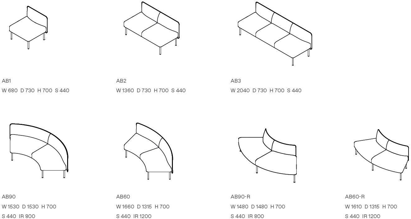 Ross Gardam Модульный тканевый диван Adapt sun-id-1511371 - Вид №11