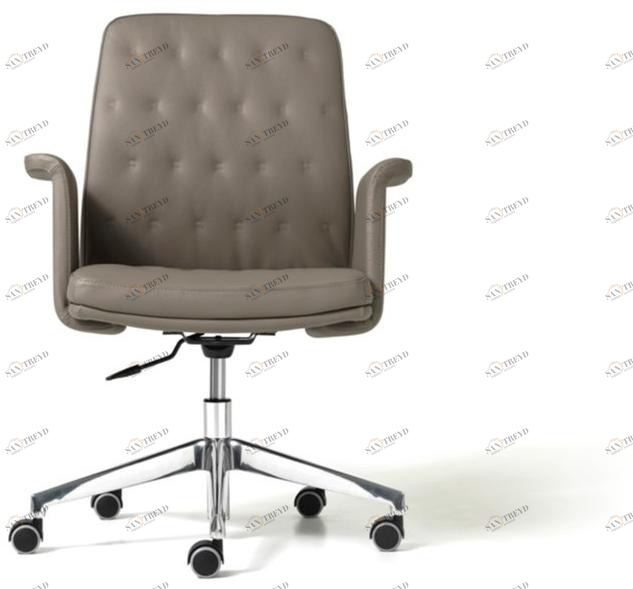 Diemme Вращающийся офисный стул из экокожи с 5 спицами на колесах Artù sun-id-1479642