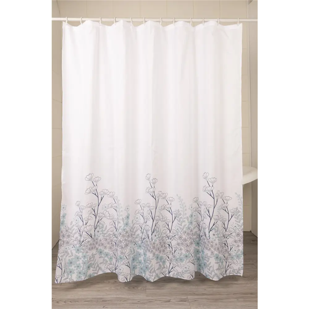 Штора для ванной PROFFI HOME Twig - морской стиль 180×180 см 89381147 STLM-1410055