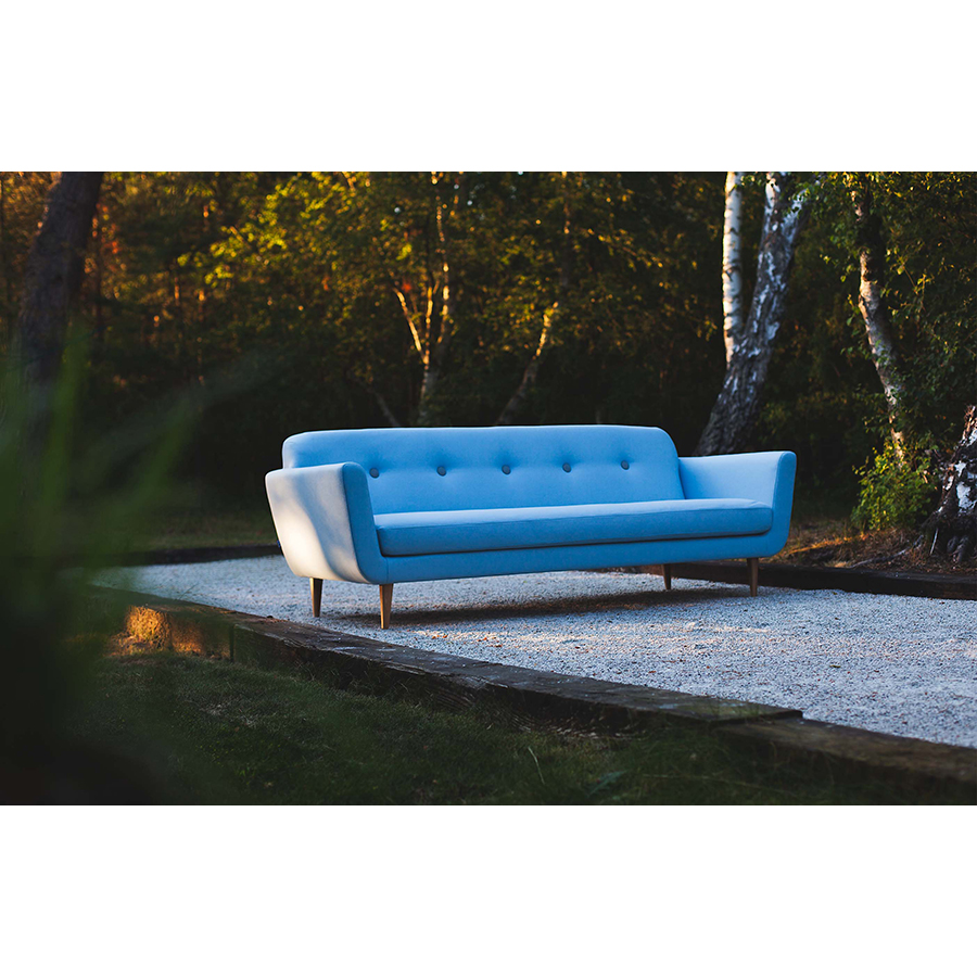 Диван Otto, трехместный, кремовый Sits S1503 - Вид №2