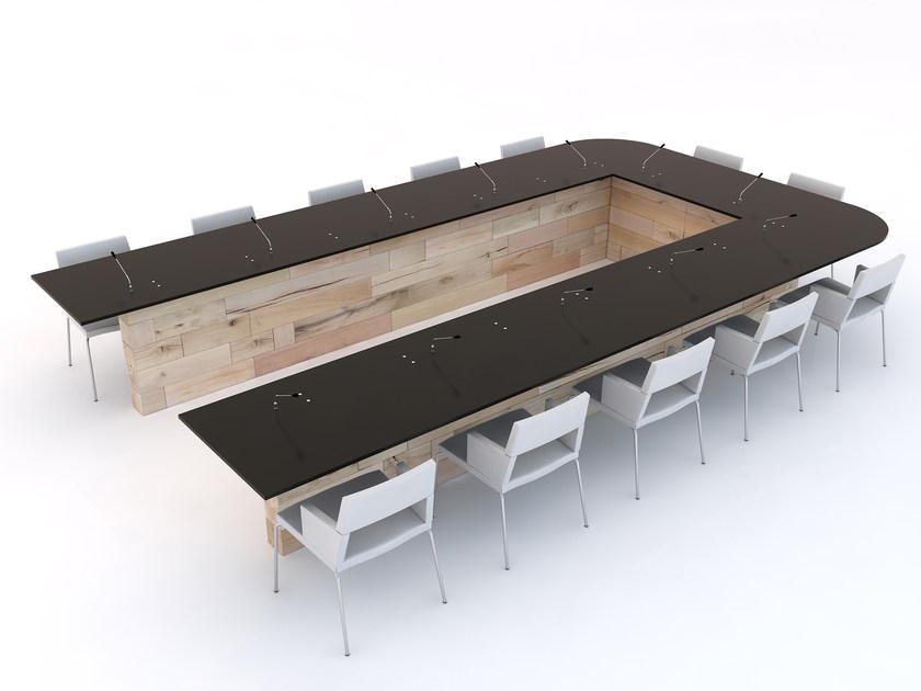 CRAFTWAND Модульный стол для совещаний из бука Craftwand® sun-id-1418616 - Вид №1