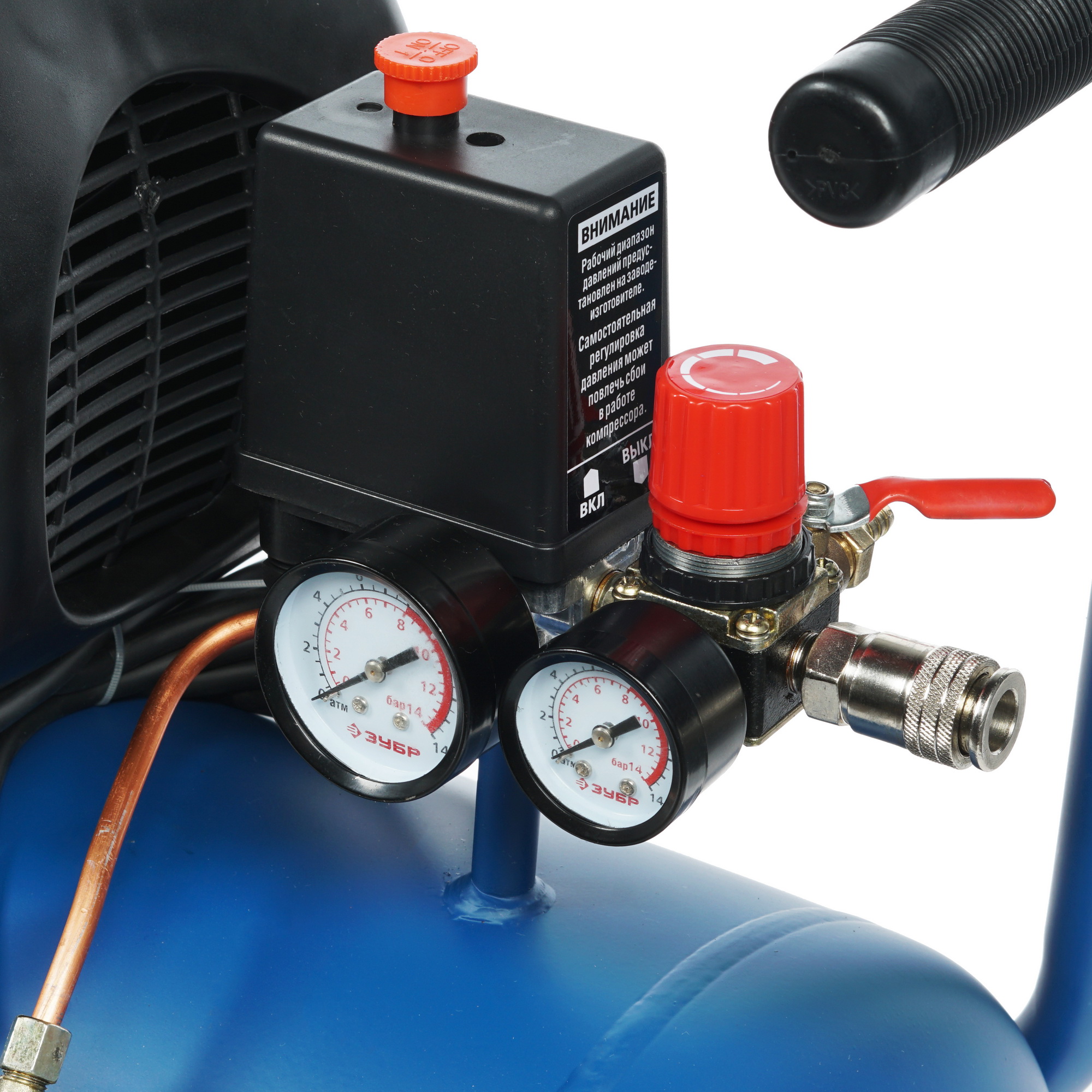 Компрессор поршневой масляный Зубр ЗКПМ-240-24-1.5 1264354 STDN-0050822 - Вид №4