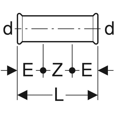 34108 Надвижная муфта Geberit Mapress из нержавеющей стали (газ) Geberit  - Вид №2