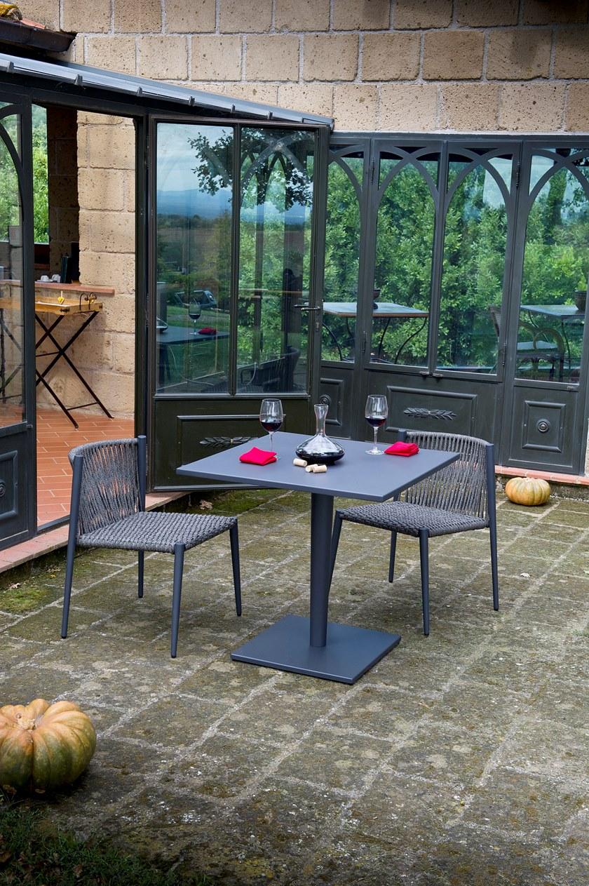 Unopiù Квадратный складной стол из алюминия Luce Luntaqu80g - Вид №4