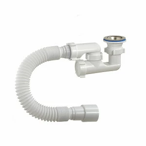 Сифон для душ.поддона 1 1/2 40 регулир. с гиб. тр.А-82589 (О) А-82589