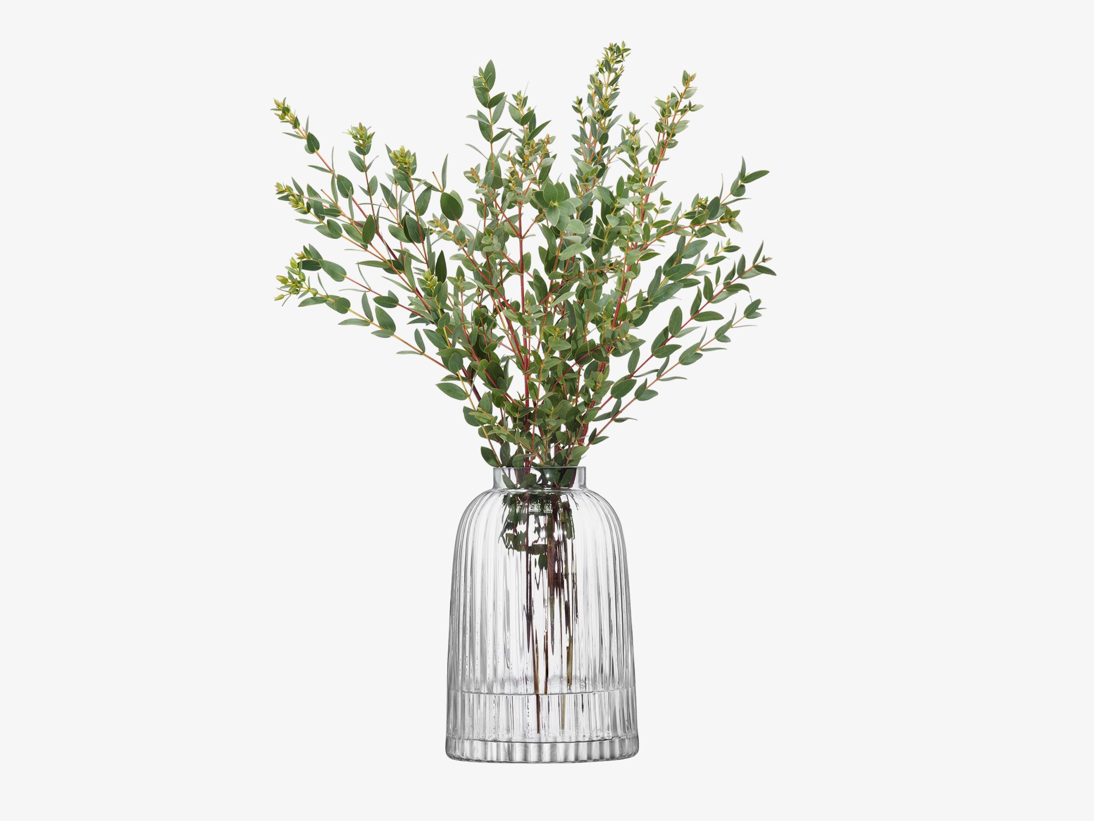 Круглая выдувная стеклянная ваза-H20cm LSA Pleat ARCH-00034922