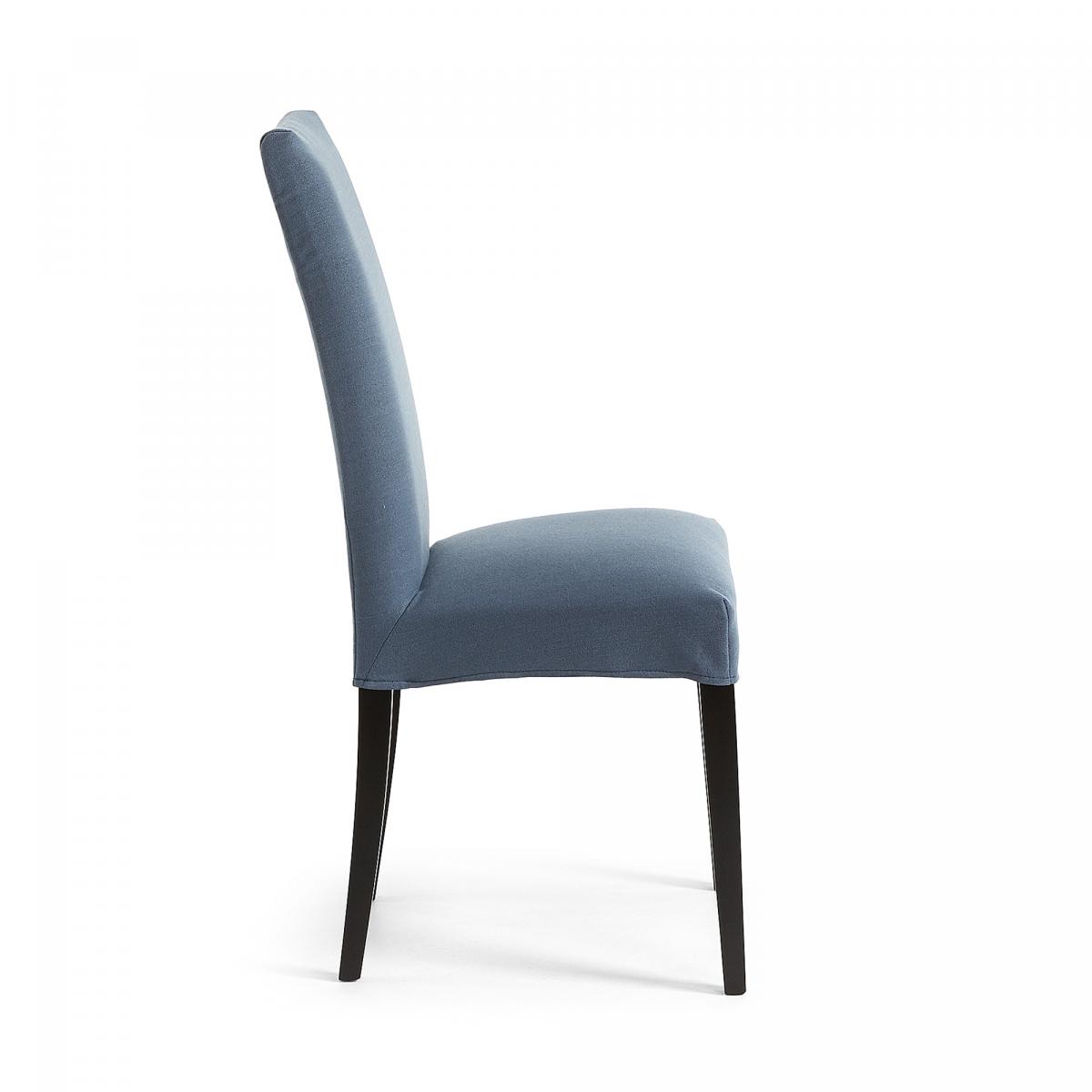 053453 Стул синий ножки черные La Forma Freia  - Вид №6