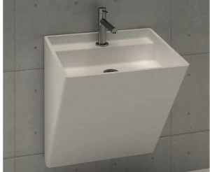 Wbs Подвесная раковина настенная овальная MOMA Design  белая