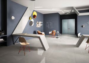 Пол / керамогранит с эффектом цемента