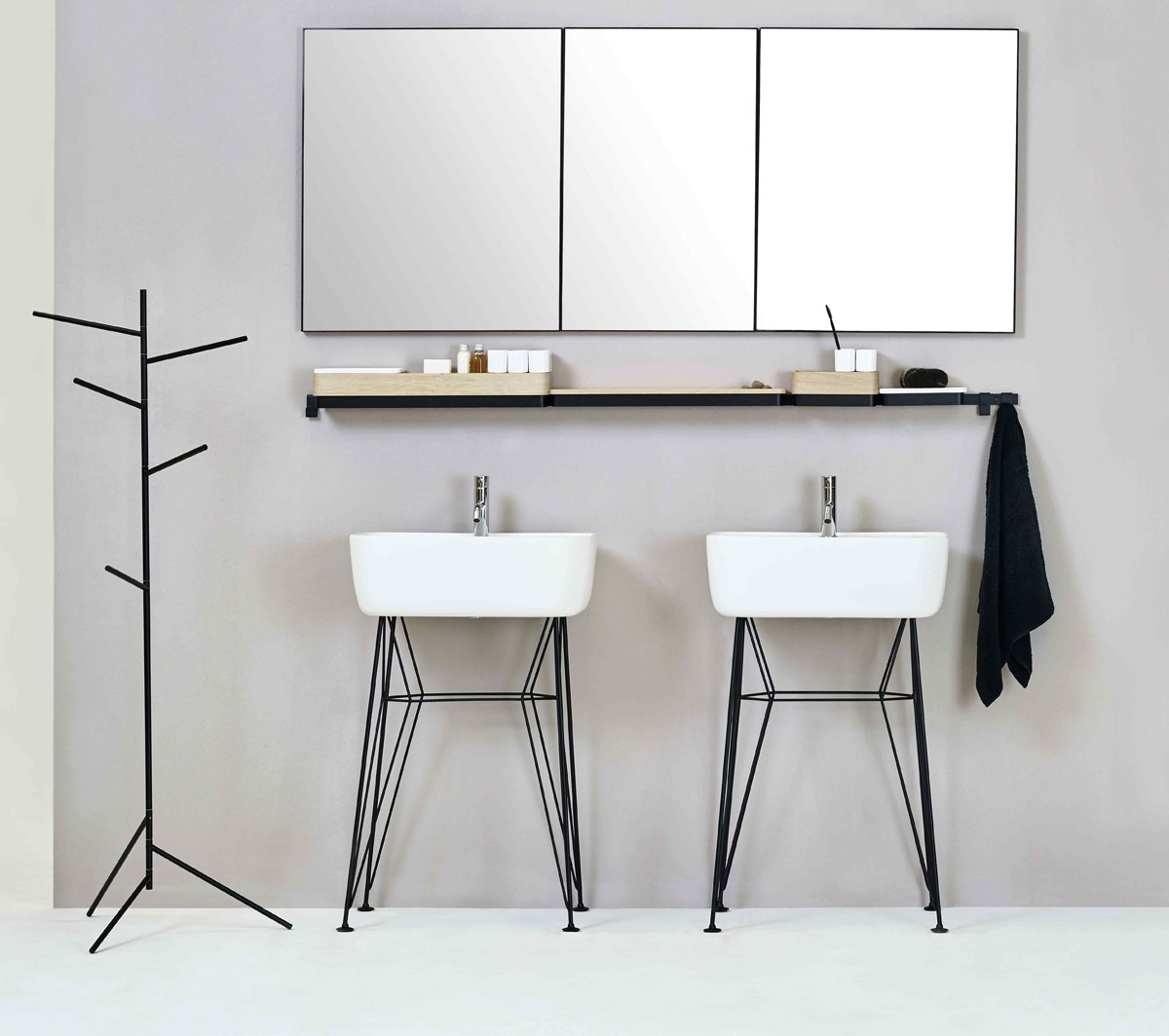 Ex.T ROW 45A Многофункциональная черная рейка с аксессуарами EXROW45A/NE  - Вид №5