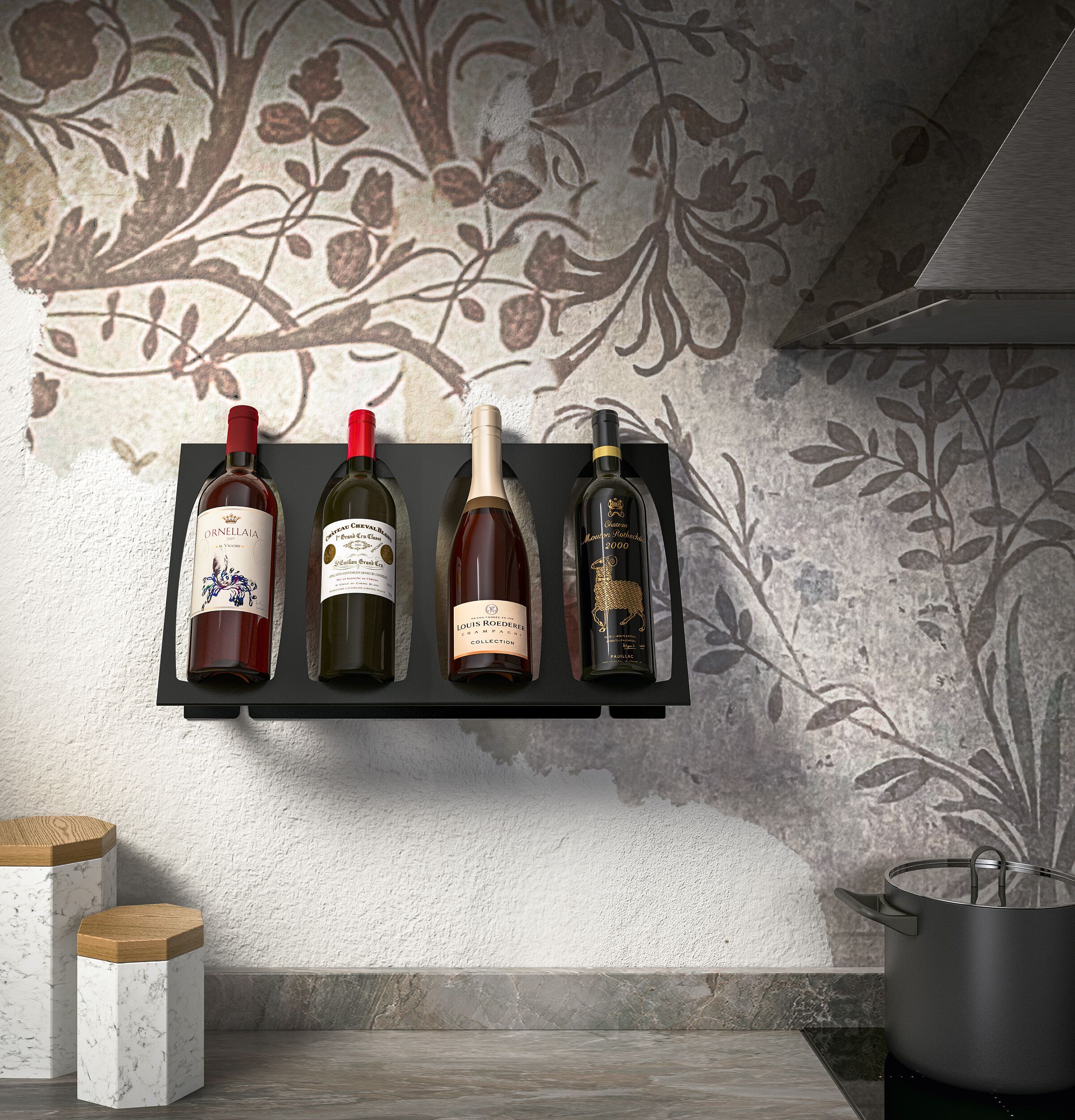 Металлическая настенная винная стойка Canel Fucina Design TECA ARCH-00023557 - Вид №8