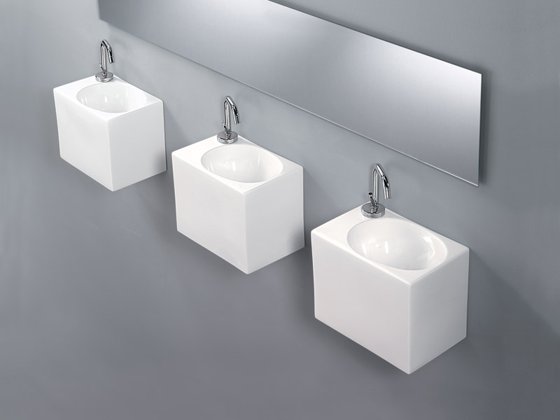 L311T0RPV1.100 Подвесная раковина прямоугольная A. e T. Italia IDEA Белый глянцевый AeT ITALIA - Вид №1