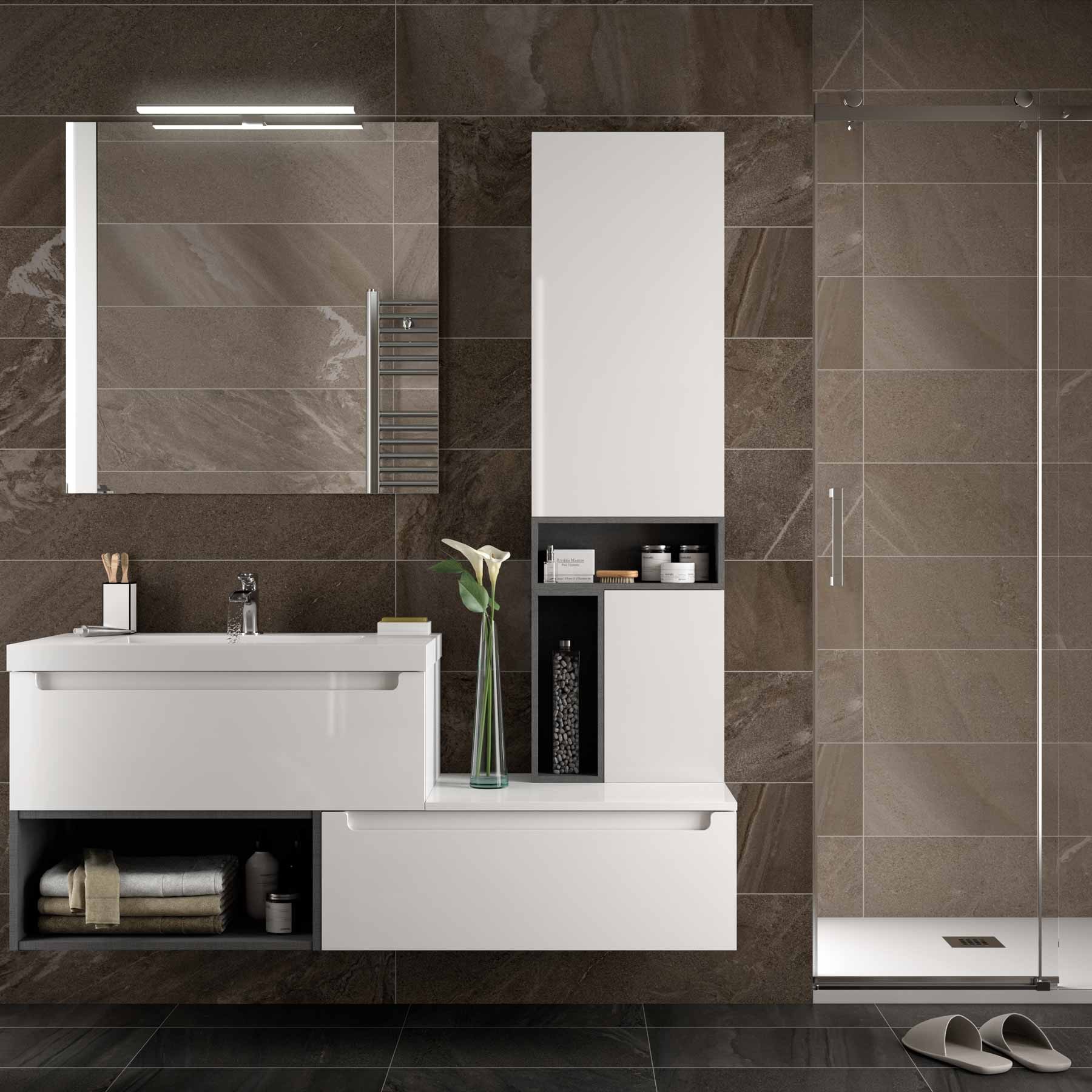 20750 SALGAR Раковина TOSCANA 805 WHITE MINERAL LOAD 805 x 50 x 460 мм - Вид №3