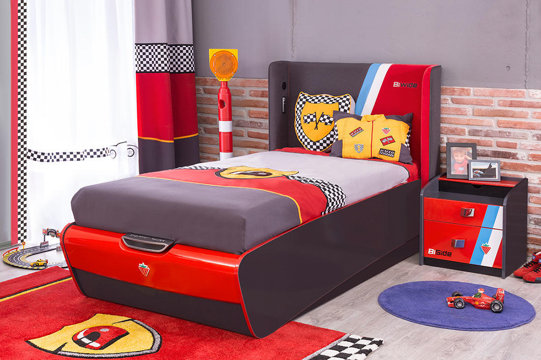 Покрывало детское 90х190 см с 2 подушками красное Bispeed CILEK CHAMPION RACER 00-3832457 Красный;серый Santreyd  - Вид №4