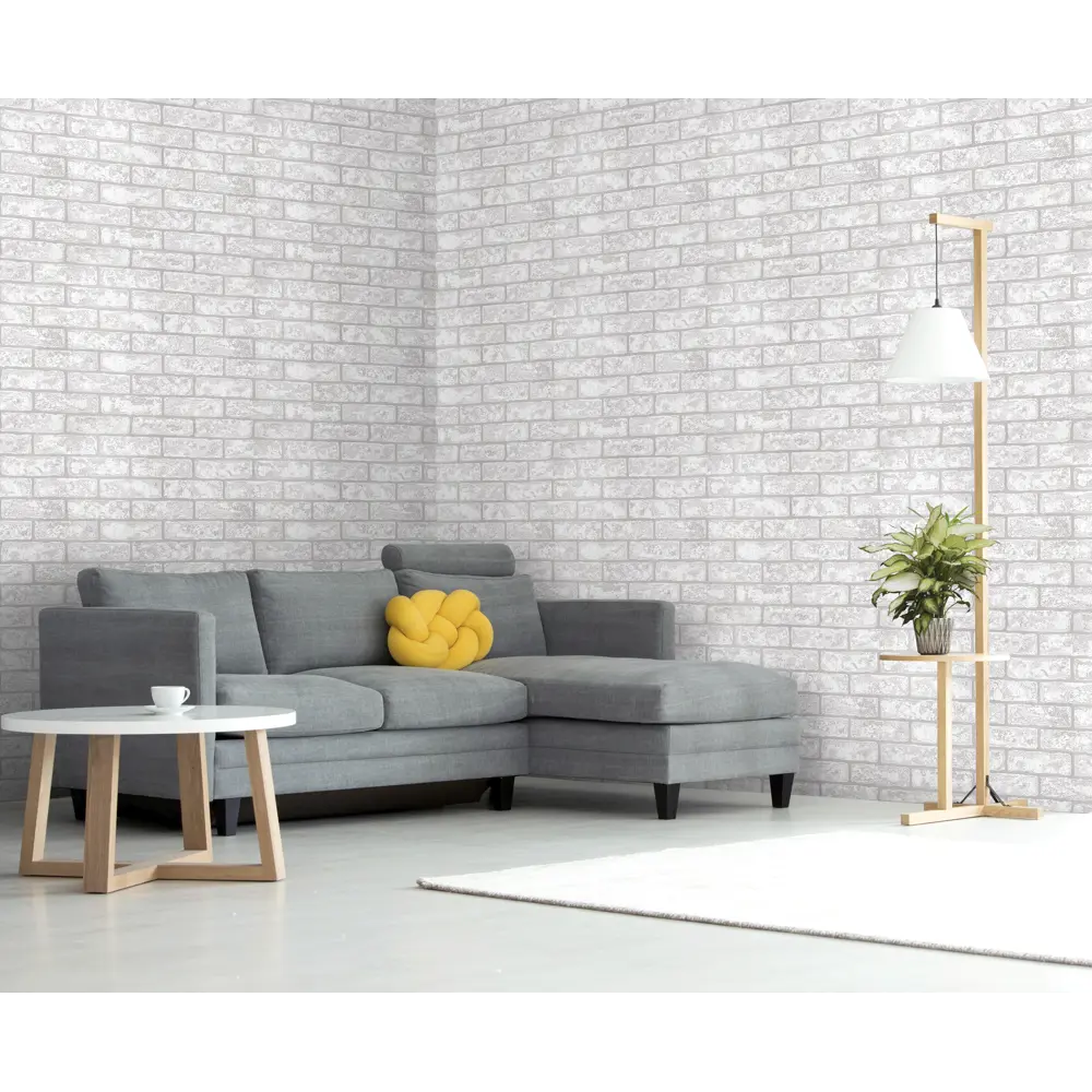 Обои флизелиновые Ateliero Bricke серые 1.06 м AT1005-01ОАВ STLM-2202966 - Вид №5