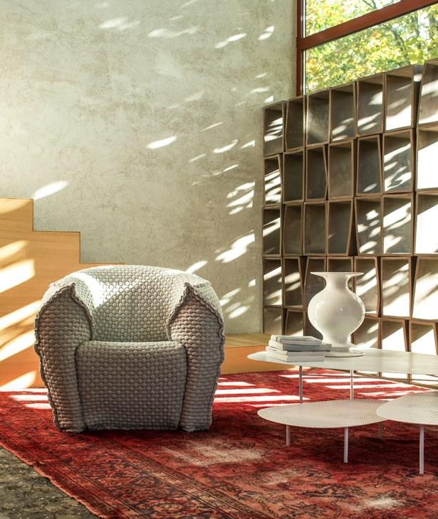 Moroso Кресло из ткани со съемным чехлом с подлокотниками sun-id-1459125 - Вид №1