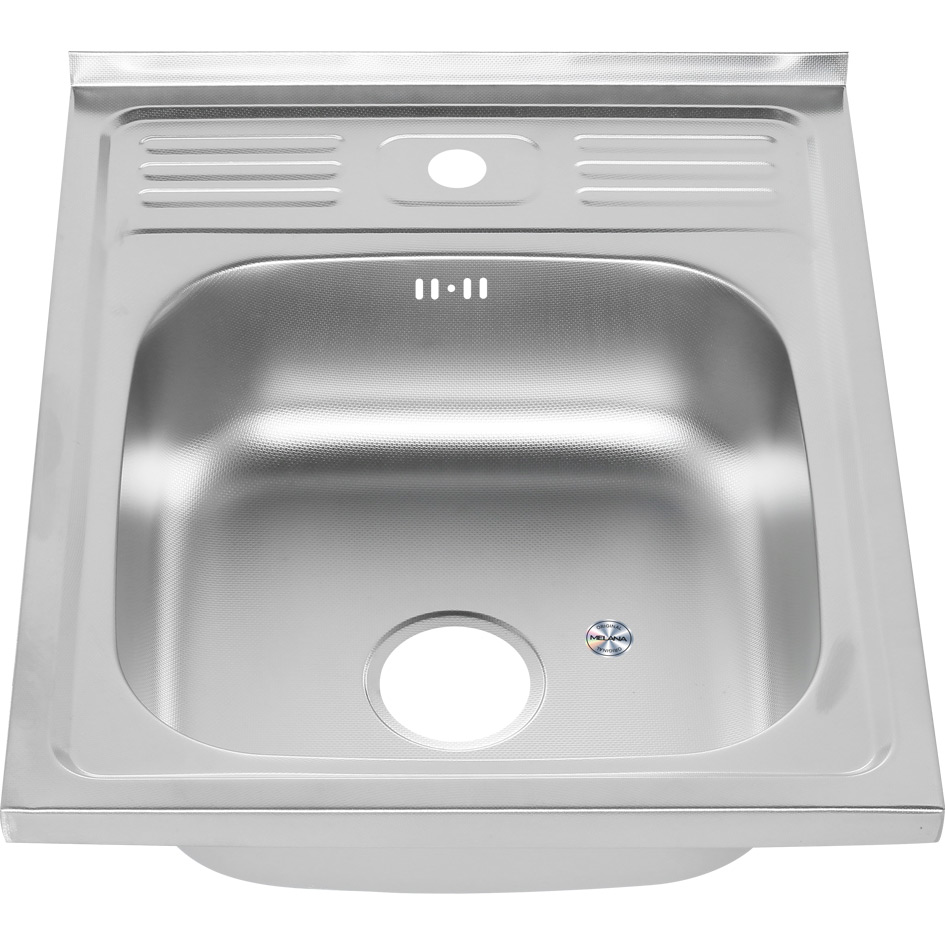 Мойка 5060 MELANA 0,6/160 ДЕКОР накладная прямоугольная с сифоном (162D ta *15) 162 ta (*15)