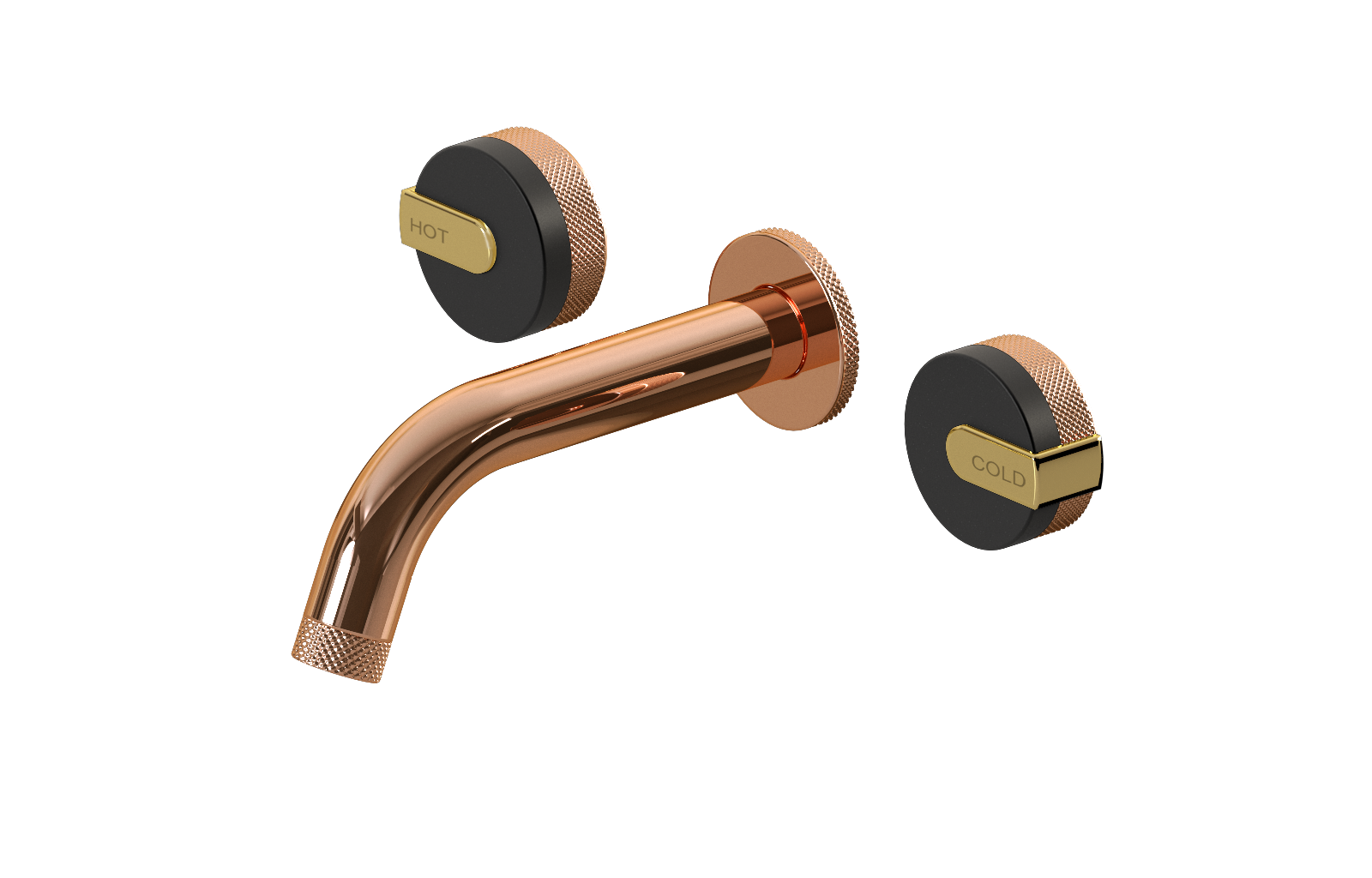 E-11530-R1MBK-L1AU-RG Смеситель для умывальника из 19,1см носикем (внешняя часть) GRAFF MOD+