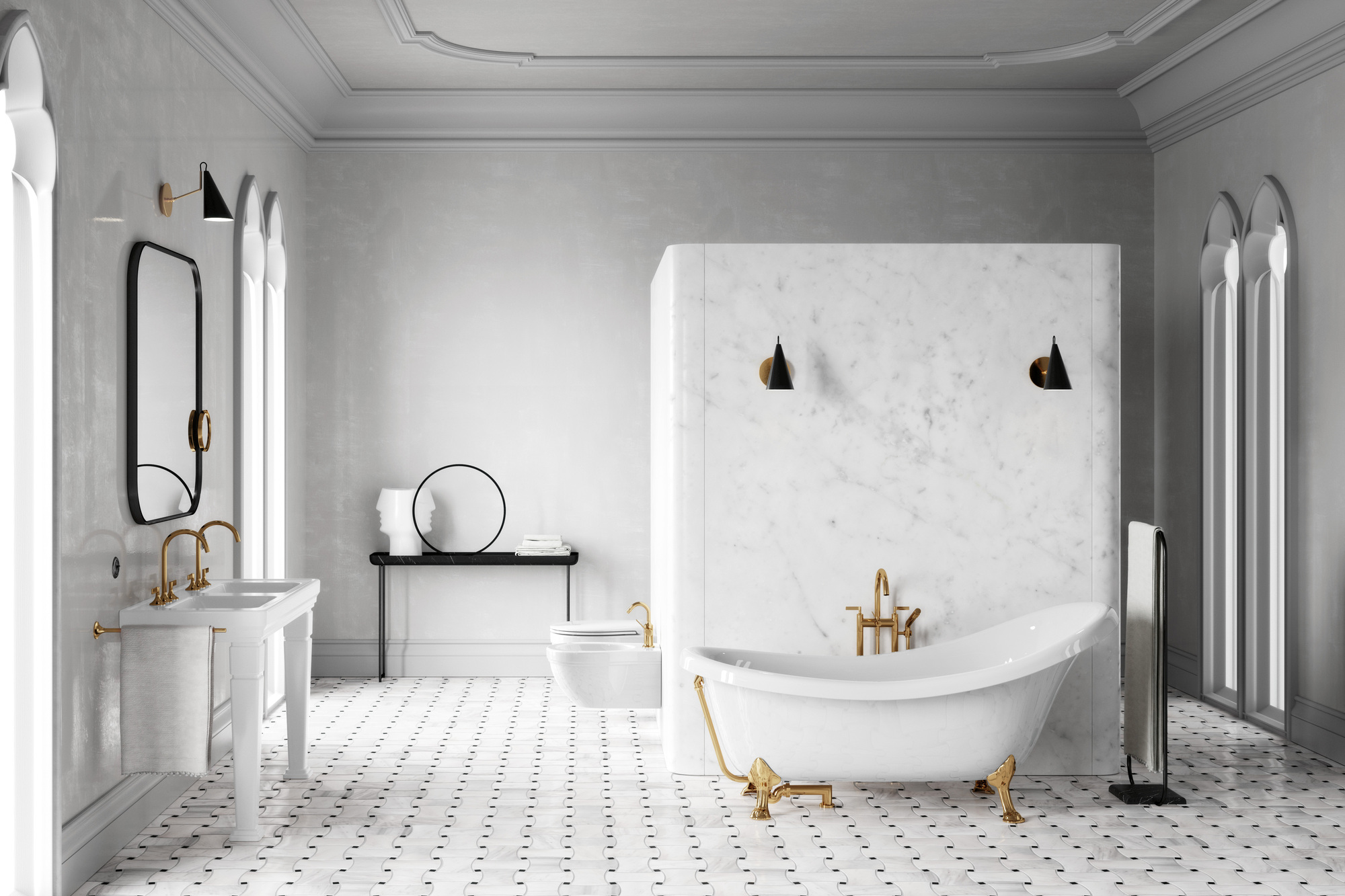 8725111 Подвесная раковина настенная овальная GSI ceramica Classic белая - Вид №1