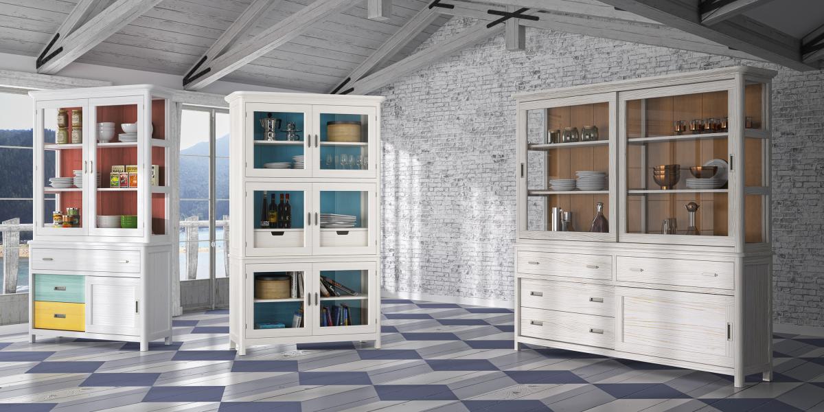 090661 Шкаф-витрина Cerdena раздвижной Grupo Seys Amberes Santreyd 