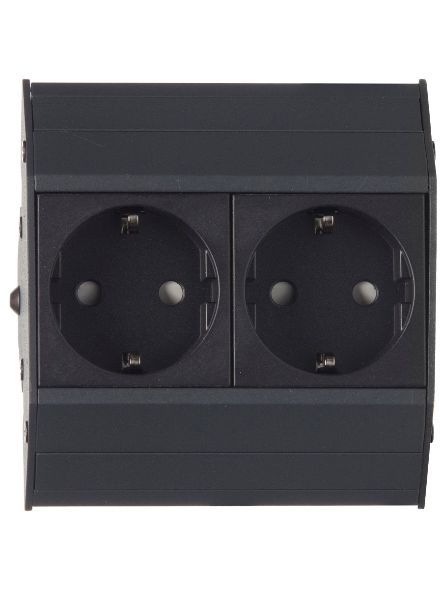 Блок электрических розеток Aspect 12052 Anthracite NAVAKO 