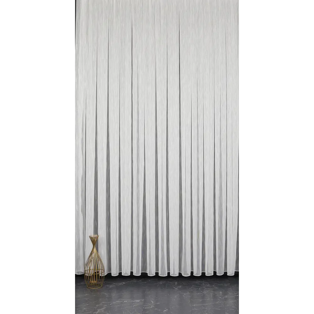 ELIT HOME Тюль Дождик - воздушная сетка для окон в молочном оттенке 89401670 STLM-1579238