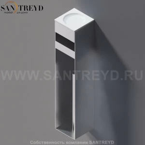 Agape 369 Универсальный елемент: мыльница с запасным держателем для туалетной бумаги хромированный сатин A369218SPZ