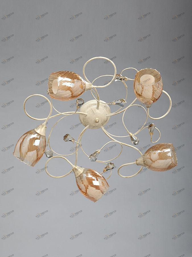 Потолочная люстра Vitaluce V3674/5PL VITALUCE ДИЗАЙНЕРСКИЕ 220114 Бежевый 