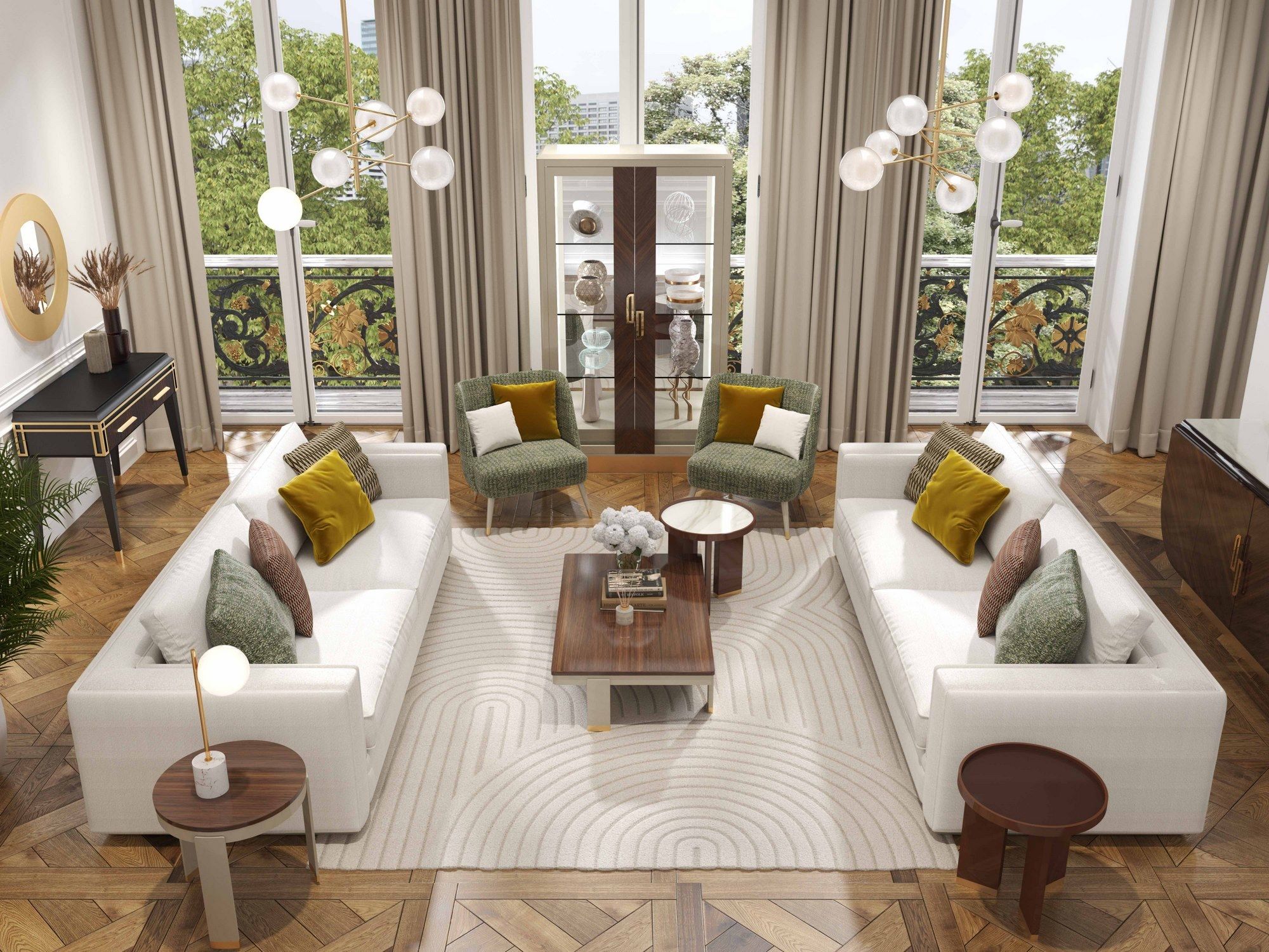 3-местный тканевый диван GUERRA VANNI Iconic ARCH-00118884 - Вид №2