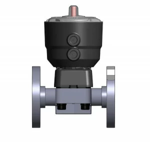 SANIT 223447020300025 2/2-ходовой мембранный клапан DK / СР, ПП, д 20 - 75 г, фиксированный фланец, NC
