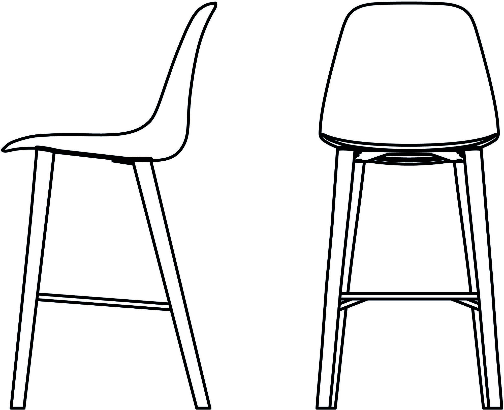 Crassevig Высокий табурет из полипропилена Pola sun-id-1389350 - Вид №6