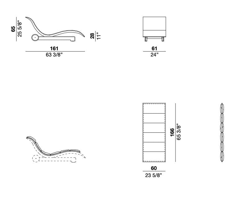 Садовая кровать с колесами Désirée divani ELI FLY ARCH-00094066 - Вид №4