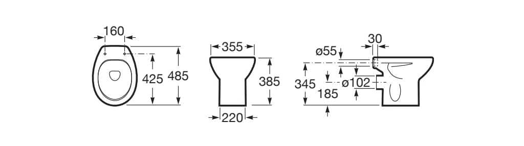 Напольный керамический туалет Roca Виктория ARCH-00027169 - Вид №2