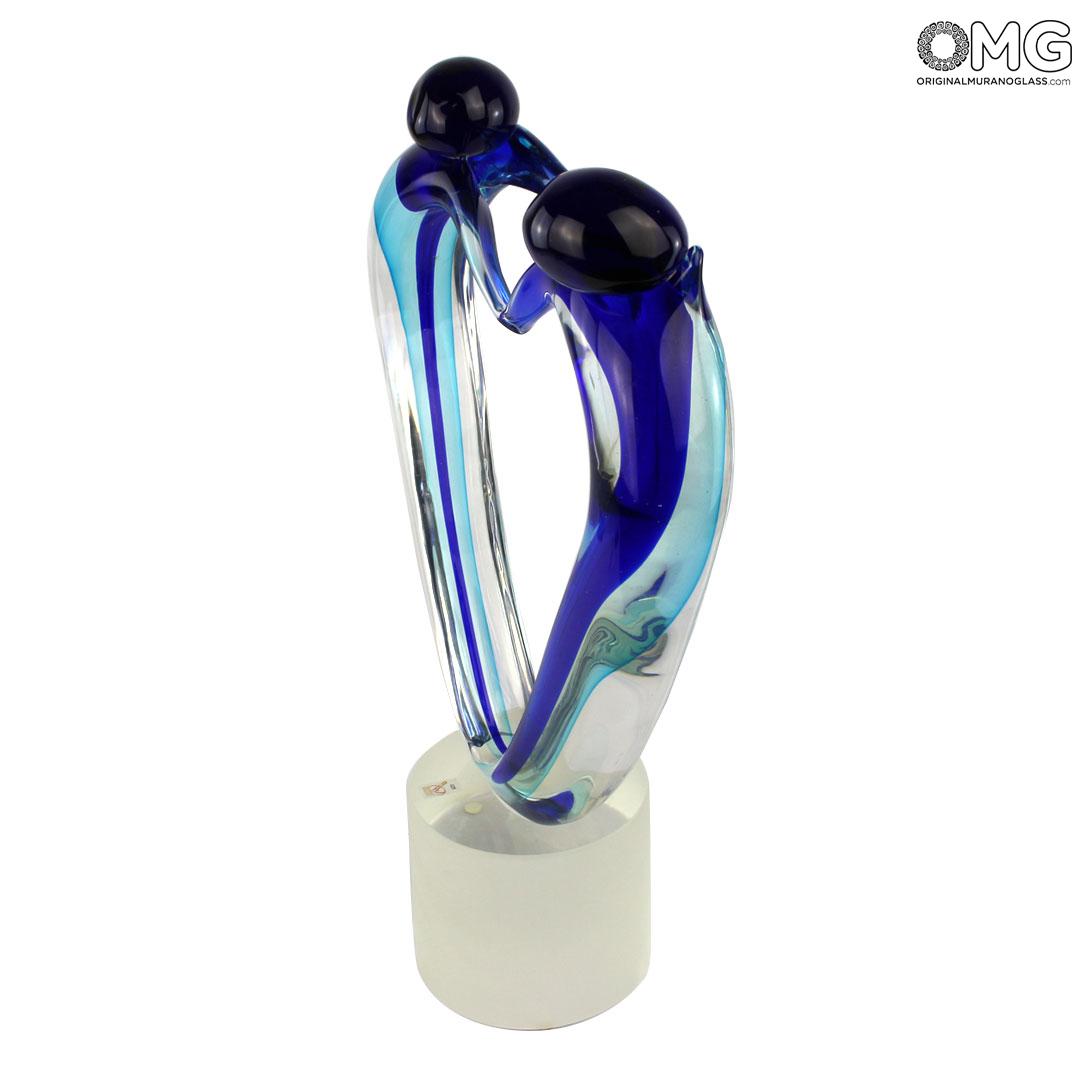 3911 ORIGINALMURANOGLASS Скульптура Влюблённые - муранское стекло OMG 12 см  - Вид №1