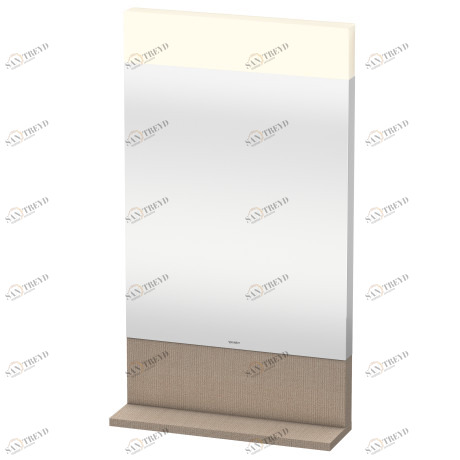 VE751007575 Vero Зеркало с полочкой внизу Лен, декор Duravit