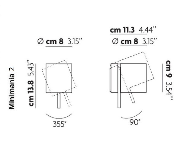 Studio Italia Design Minimania 2 GR 017 настенный светильник 52853 - Вид №1