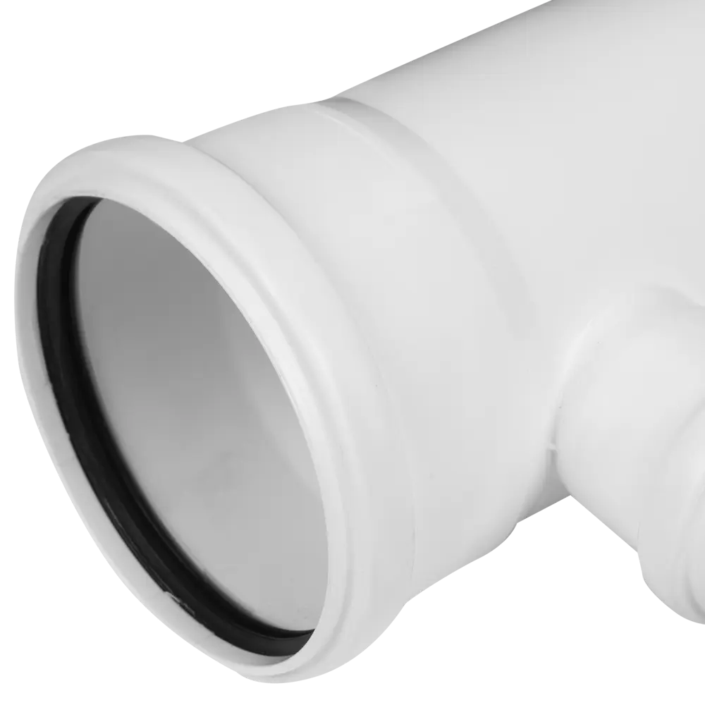 Тройник EQUATION для канализационных систем 110x50 мм с шумопоглощением 81952643 STLM-0014913 - Вид №1