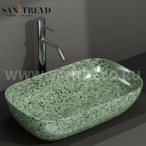 B6R60GV Накладная раковина на столешницу  прямоугольная Ceramica Globo T-EDGE