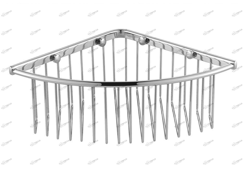 Полочка Aquanet 8163 (21 см, угловая) 8100